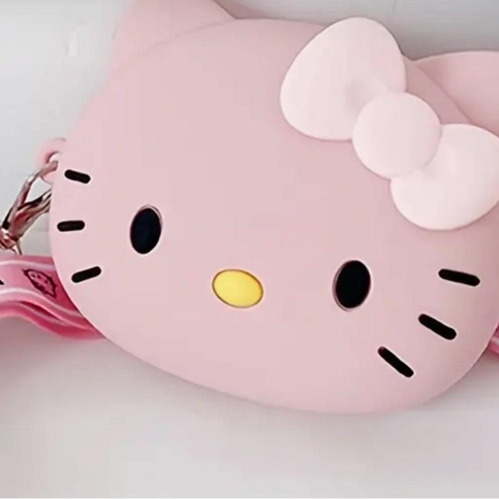 Hello Kitty Mini Silicone Crossbody Bag Pick One Pink or White